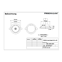 Frisch-Licht LED Recessed Downlight, GU10, 5W, 3000K, 500lm, IP20, swivelling, chrome