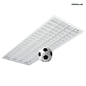 grid luminaire DALI controllable, ball proof IP20, white dimmable