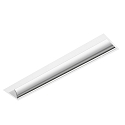 LED Recessed grid luminaire, asymmetrical, 30W, 4000K, 3800lm, IP20, DALI dimmable, white