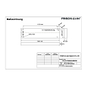 Frisch-Licht LED Hallen-Fl�chenleuchte f�r ca. 16m, IP65 IK04, Breite 24.5cm, 91W 4000K 13300lm, DALI dimmbar, wei�, 122x24.5cm
