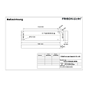 Frisch-Licht LED Hallen-Fl�chenleuchte bis ca. 8m, IP65 IK04, Breite 42cm, schaltbar, wei�, 122x42cm, 183W 4000K 26100lm 85�
