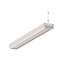 LED Lichtband Pendel-Rasterleuchte, IP20, direkt / indirekt, UGR <19, DALI dimmbar, wei�, Mitte, 113cm, 39W 3000K 5100lm