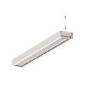 LED Lichtband Pendel-Rasterleuchte, IP20, direkt / indirekt, UGR <19, DALI dimmbar, wei�, Mitte, 113cm, 67W 3000K 8700lm