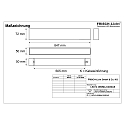 Frisch-Licht LED-Lichtkanal-Einzelleuchte, IP40 IK04, direkt, 84.7cm, DALI2, UGR<19, MICROPAL�, dimmbar, 25W 3000K, schwarz