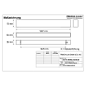 Frisch-Licht LED-Lichtkanal-Einzelleuchte, IP40 IK04, direkt, 168.7cm, DALI2, UGR<19, MICROPAL�, dimmbar, 49W 3000K, schwarz