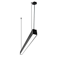 light bar MICROPAL�, UGR<19 / 1127MM / 830 DALI controllable, direct, with suspension kit IP40, black dimmable
