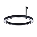 pendant luminaire � 115.5CM CCT Switch, direct / indirect, UGR < 19, multipower, ring shape IP40, black dimmable