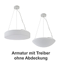 Armatur f�r LED Pendelleuchte ECO SERIE 7530, � 43,5cm, 38W, 4000K, 4600lm, IP20, DALI/Touch, wei�