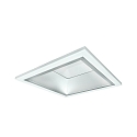 LED Einbau-Downlight, IP21 IK02, quadratisch, opal, DALI dimmbar, starr, 17x17xcm, 10W 3000K 1000lm 85�, wei�