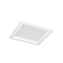 LED Einbau-Downlight, IP54 IK06, quadratisch, DALI dimmbar, wei� / opal, 22x22cm, 25W 3000K 2100lm 95�