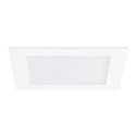 ceiling recessed luminaire 30x30 square, flat IP44, white dimmable