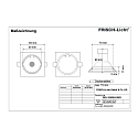 LED Einbau-Downlight, IP20, eckig, 8.3 x 8.3cm, GU10 (inkl.), 30� schwenkbar, 5W 3000K 500lm 45�, aluminium geb�rstet