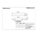 Frisch-Licht LED Spiegelleuchte, IP40 IK02, Stahlblech / PMMA, wei�, 59.5cm, 15W 3000K 1400lm 190�