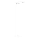 LED Office-Stehleuchte, direkt / indirekt, inkl. Sensoren + Touch-Dimmer, IP20, 80W 4000K 10000lm, UGR <19, wei�