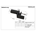 Frisch-Licht Zubeh�r f�r LED Office-Stehleuchte (Art.-Nr. FL-STL2063MA.15484�) - Tischhalterung f�r Plattenh�he 1.2cm bis 8cm, schwarz