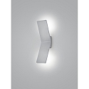 Knapstein LED Wandleuchte ADA, 2x10W, 2700K, 1700lm, IP20, eckig, Nickel matt