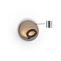 Knapstein wall luminaire MEGGI round IP20, nickel matt dimmable