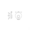 Knapstein LED Wandleuchte MEGGI, � 30cm, 17W, 2200-3500K, 1904lm, IP20, rund, Effekt bronze