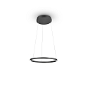 Knapstein LED Pendelleuchte LISA-60, 72W 2200-3000K 7850lm, CRi >90, mit Gestensteuerung, h�henverstellbar, dimmbar, schwarz