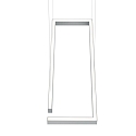 Knapstein LED Pendelleuchte MARISA-60, IP20, 73W 2200-3000K 8800lm, CRi >90, mit Gestensteuerung, h�henverstellbar, dimmbar, Mattnickel
