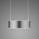 Knapstein LED Pendelleuchte ZERA-1, 1-flammig, 2x 12W, 2200-3000K, 2548lm, IP20, dimmbar, Acrylabdeckung wei�, mattnickel