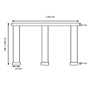LED Pendelleuchte ZERA-3, 3-flammig, 6x 12W, 2200-3000K, 7644lm, IP20, dimmbar, Prismenabdeckung, mattnickel