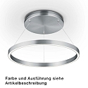 LED Deckenleuchte LISA-D, Direkt/Indirekt, � 60cm, 72W 2200-3000K (Tunable White) 7850lm, CRi >90, dimmbar, inkl. FB mit USB-C
