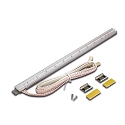 Doppelter LED Stab LED TWIN-STICK 2 SE, ohne Dunkelzonen, mit LED-24 Seiteneinspeisung 250cm, 30cm, 72 LED, 4.4W 3000K 55�