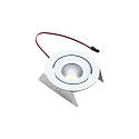LED Einbaustrahler SR 68-LED, IP44, 350mA, CRi>90m UGR<19, kardanisch schwenkbar 20�, 4.8W 3000K 35�, wei�