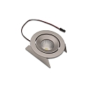 LED Einbaustrahler SR 68-LED, IP44, 350mA, CRi>90m UGR<19, kardanisch schwenkbar 20�, 4.8W 2700K 35�, Edelstahloptik