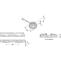Hera LED Einbauleuchte, � 4cm, 2,2W, 4000K, 150lm, IP20, edelstahl matt