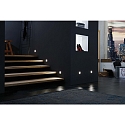Hera Recessed wall luminaire LED Wall F for flush-mounted / cavity wall boxes, IP20, 7.5 x 7.5cm, 230V, 1.8W 3000K 90lm, inox