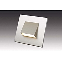 Hera LED Wandeinbauleuchte LED Wall Down f�r Unterputz- und Hohlwanddosen, IP20, 7.5 x 7.5cm, 230V, 1.8W 3000K 90lm, Edelstahl