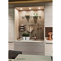 Hera LED M�bel-Einbauleuchte FAR 58, IP44/IP20, rund, � 6.5cm, LED-24-Stecker, CRi >90, 3W 3000K 225lm 115�, Edelstahl-Optik