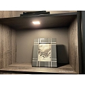 Hera LED M�bel-Einbauleuchte FAQ 58, IP44/IP20, eckig, LED-24-Stecker, CRi >90, 3W 3000K 225lm 115�, Edelstahl-Optik