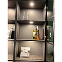 Hera LED M�bel-Einbauleuchte FAQ 58, IP44/IP20, eckig, LED-24-Stecker, CRi >90, 3W 3000K 225lm 115�, Edelstahl-Optik