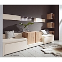 Hera LED M�bel-Einbauleuchte FAQ 58, IP44/IP20, eckig, LED-24-Stecker, CRi >90, 3W 3000K 225lm 115�, Edelstahl-Optik