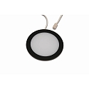 Hera LED Diffusor-Einbauleuchte FAR 68, IP44, rund, M�bel + Decken, LED 24-Stecker, exkl. BG, CRi>93, 4W 3000K 312lm, schwarz