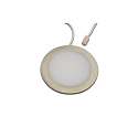 LED Diffusor-Einbauleuchte FAR 68, IP44, rund, M�bel + Decken, LED 24-Stecker, exkl. BG, CRi>93, 4W 4000K 312lm, edelstahl