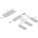 Hera under-cabinet luminaire IP20, aluminium, mat