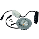 Hera LED Einbaustrahler ECO SR 68 Set, 6,5W, 3000K, IP20, schwenkbar, dimmbar, chrom matt