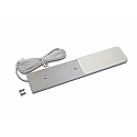 under-cabinet luminaire S-PAD F flat, with plug IP20, anodised aluminium dimmable 3W 270lm 4000K 115� 115� CRI >90 20cm