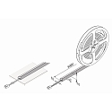 Hera LED Strip TAPE F CORNER 270� FreeCut, IP20, 24V DC, CRi >90, LED 24-Steckerkabel, 500cm / 1cm, 45W 2700K