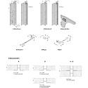 Schlitzschiene PS Mini B for shelfboards, 200cm, anodised alu, with invisible 24V DC current conduction