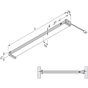 Hera under-cabinet luminaire IP20, aluminium, opal 2
