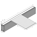 Hera LED Wandleuchte INTERO-LINE, IP20, Up&Down, 120cm, 230V, 36W 2700-5000K, CRi >90, inkl. Dynamic Controller, edelstahl