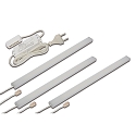 3pc. set of under-cabinet luminaire LED ADD-ON Mini + LED transformer LED 24 / 15W, 4.3W 3000K 280lm 110�, alu