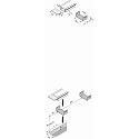 Hera Zubeh�r f�r LED Einfr�sprofil - Abdeckung an der 2 cm breiten Fr�snut, 2er Set, edelstahl