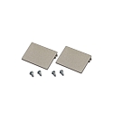 Zubeh�r f�r LED Einfr�sprofil - Abdeckung an der 3 cm breiten Fr�snut, 2er Set, edelstahl