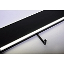 Hera Zubeh�r f�r Wandleuchte INTERO-LINE - Gl�serhalter-Aufsatz, 40cm, variabler Einsatz, Aluminium eloxiert, edelstahl-optik